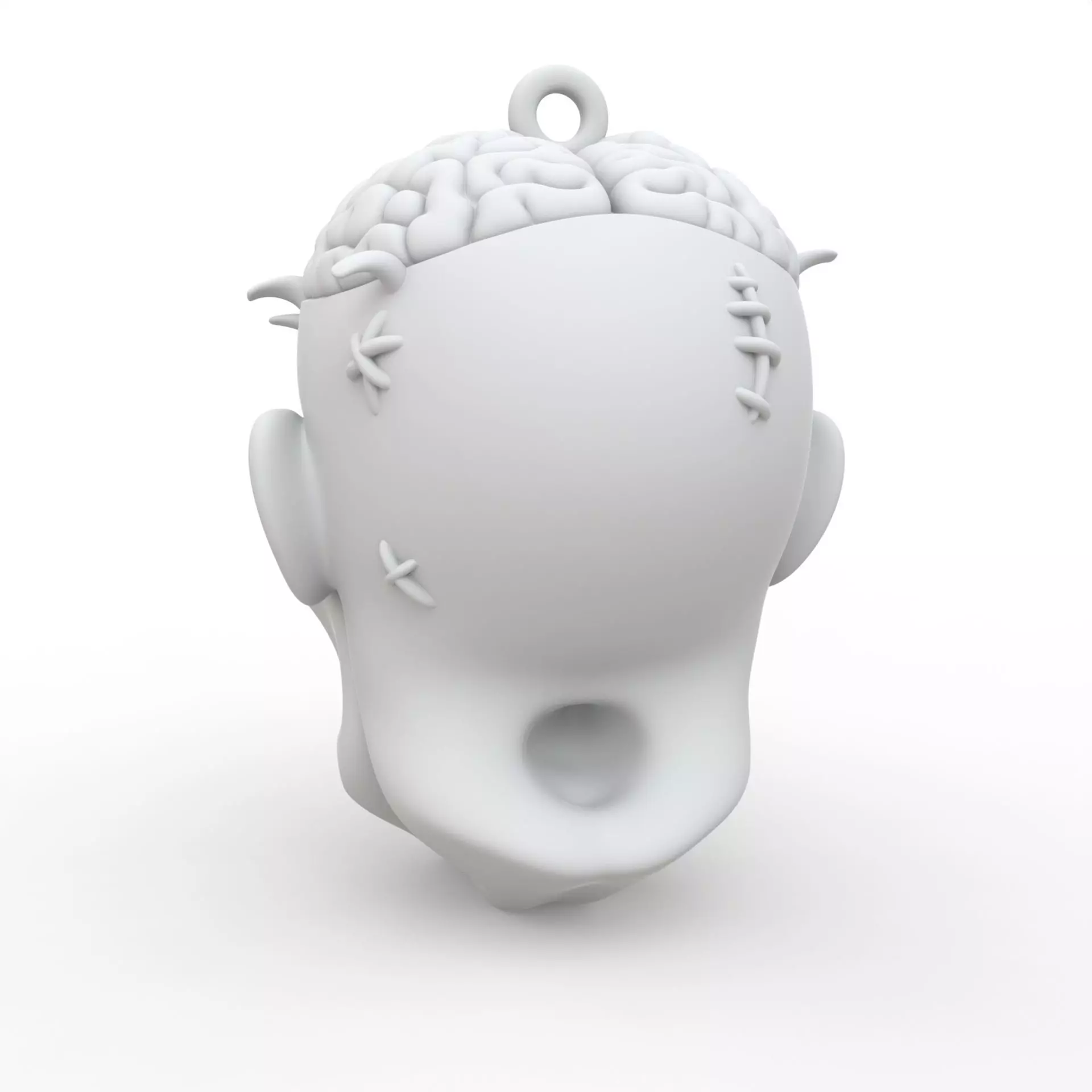 Zombie Keychain 3D Print Model 3D print model_3