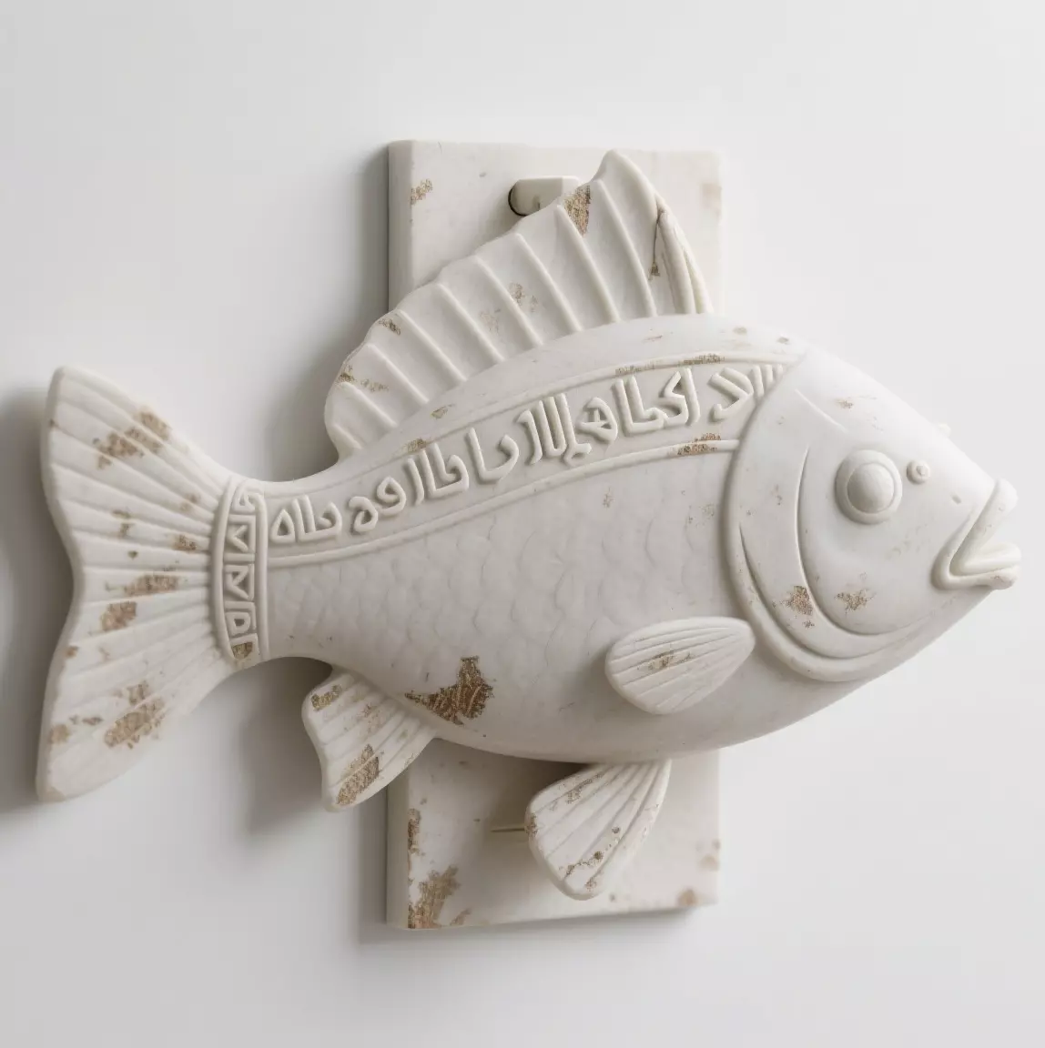 Fish sculpture 3D print model_0