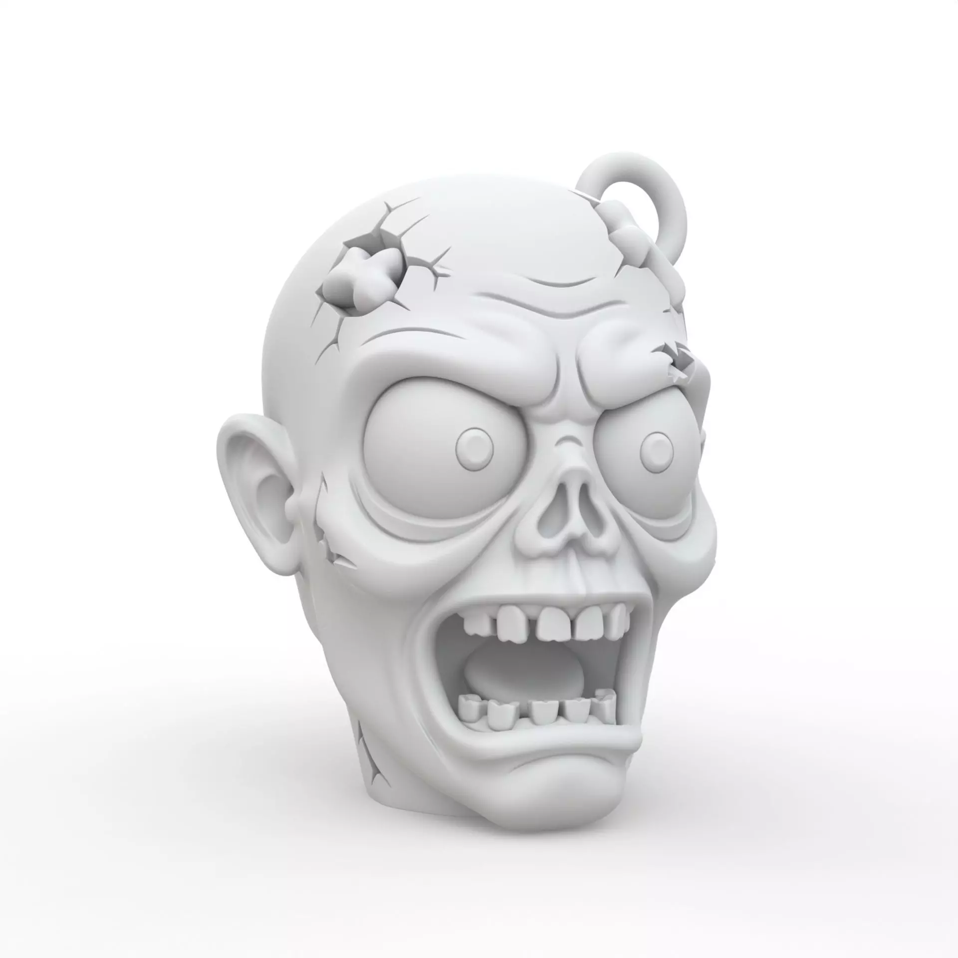 Zombie Keychain 3D Print Model 3D print model_0