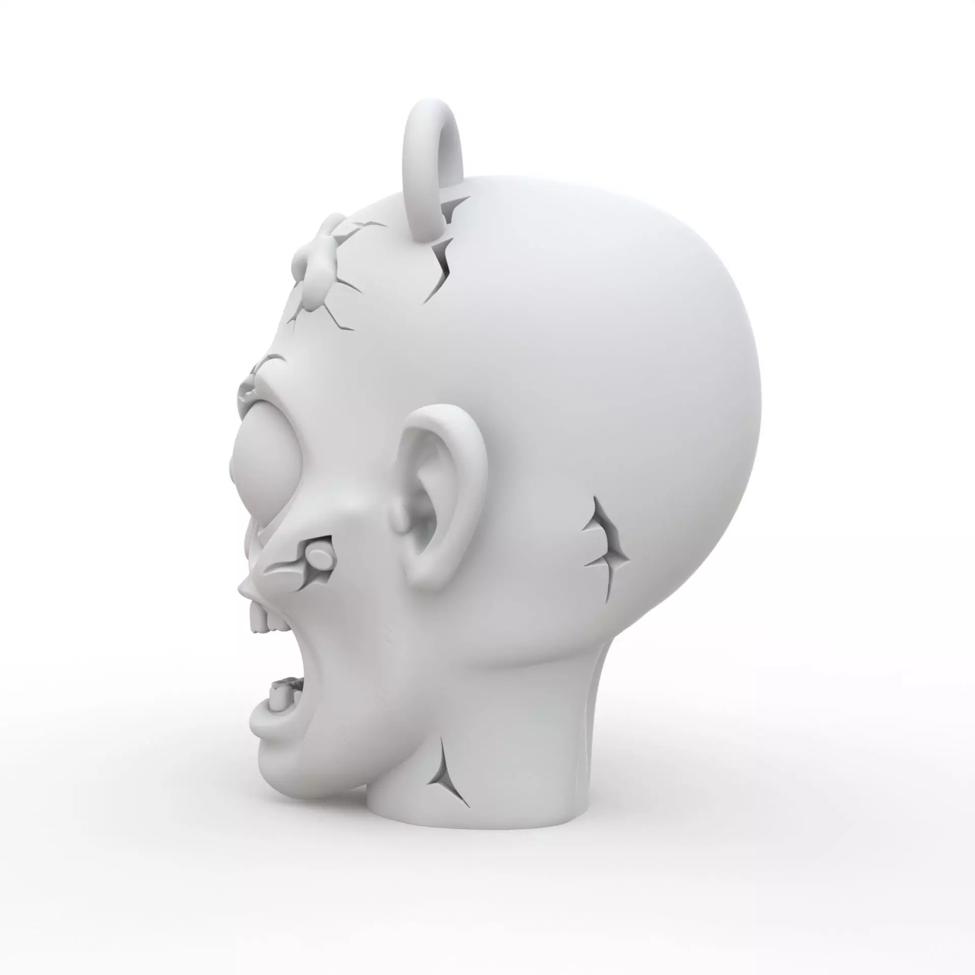 Zombie Keychain 3D Print Model 3D print model_2