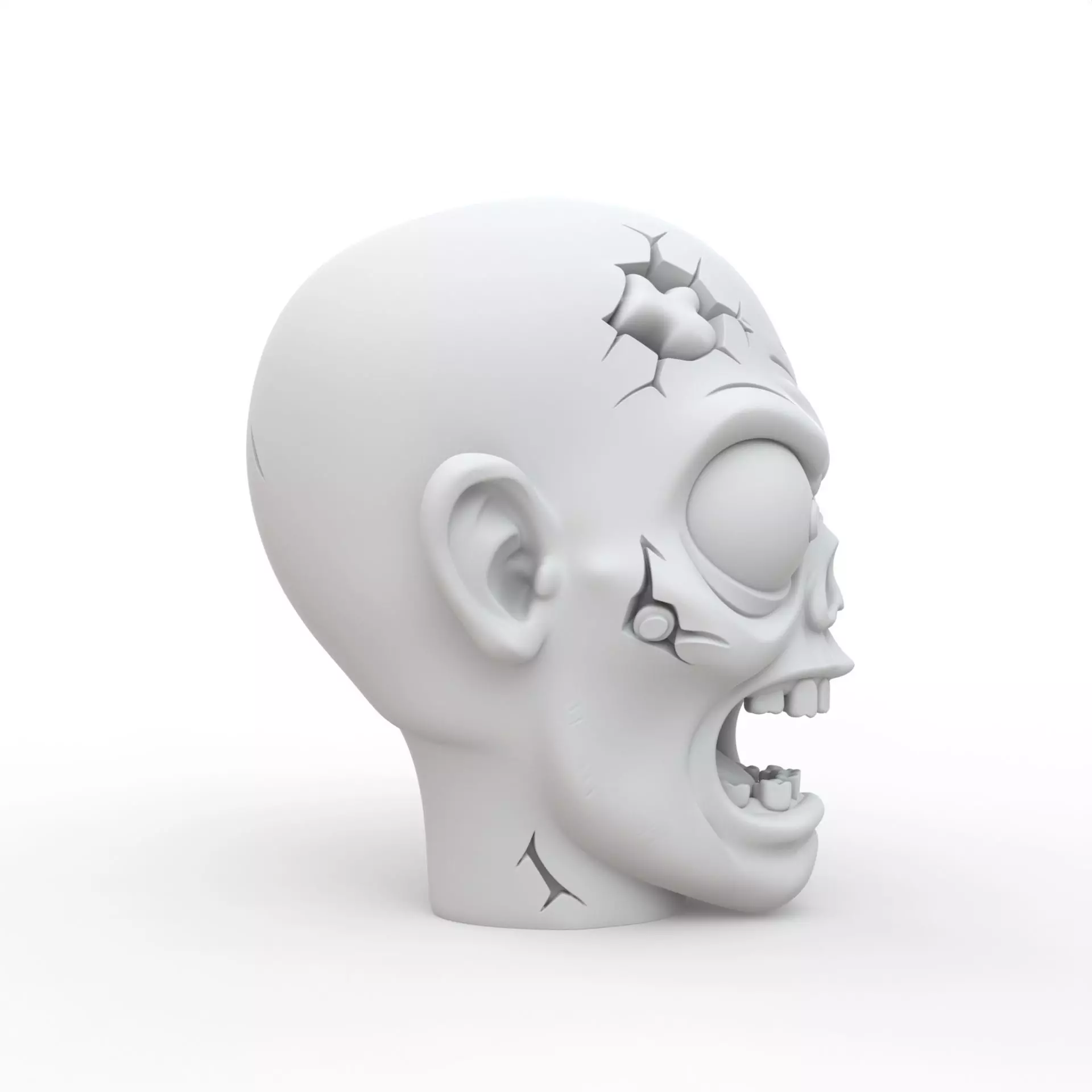 Zombie Keychain 3D Print Model 3D print model_5