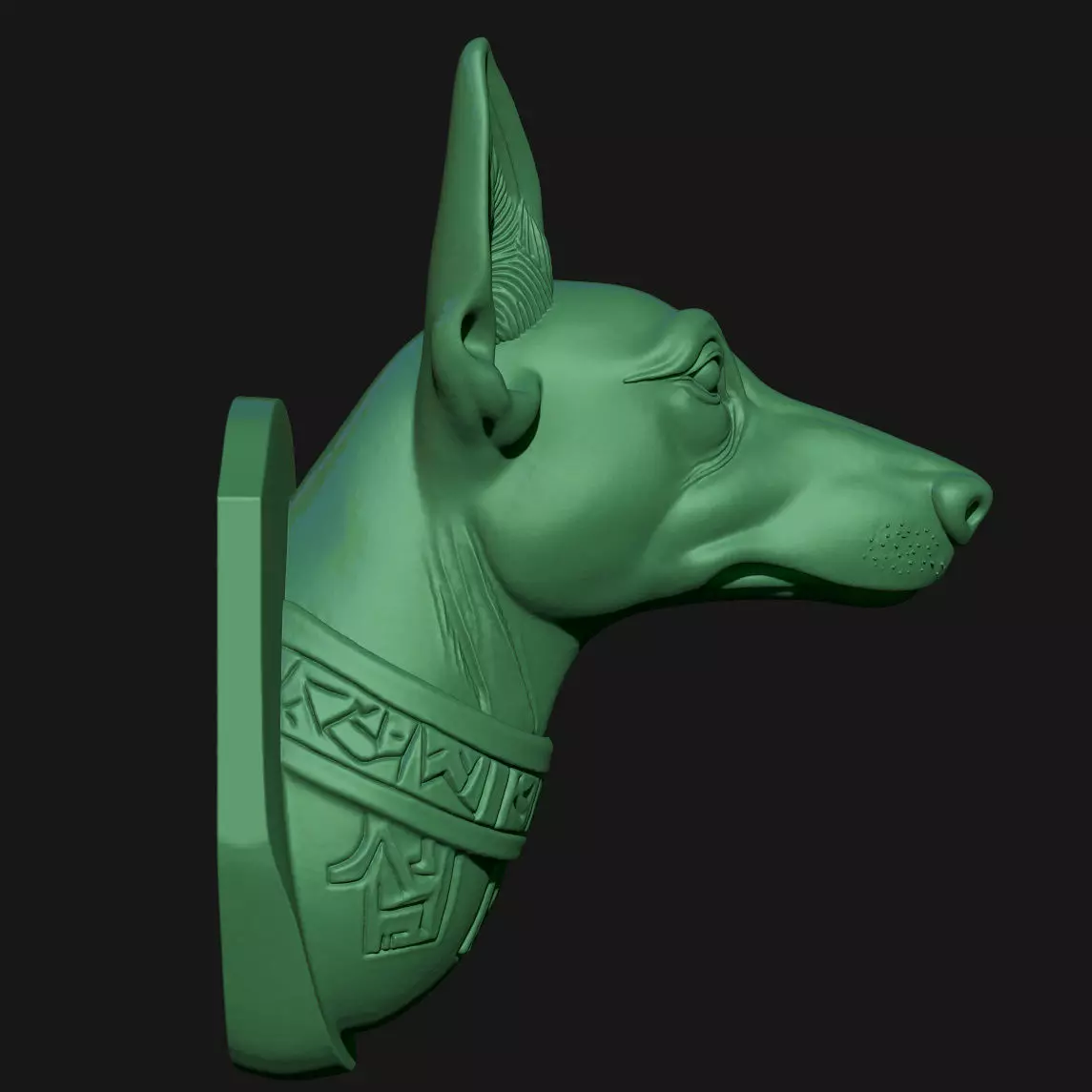 Dog sculpture 3D print model_3