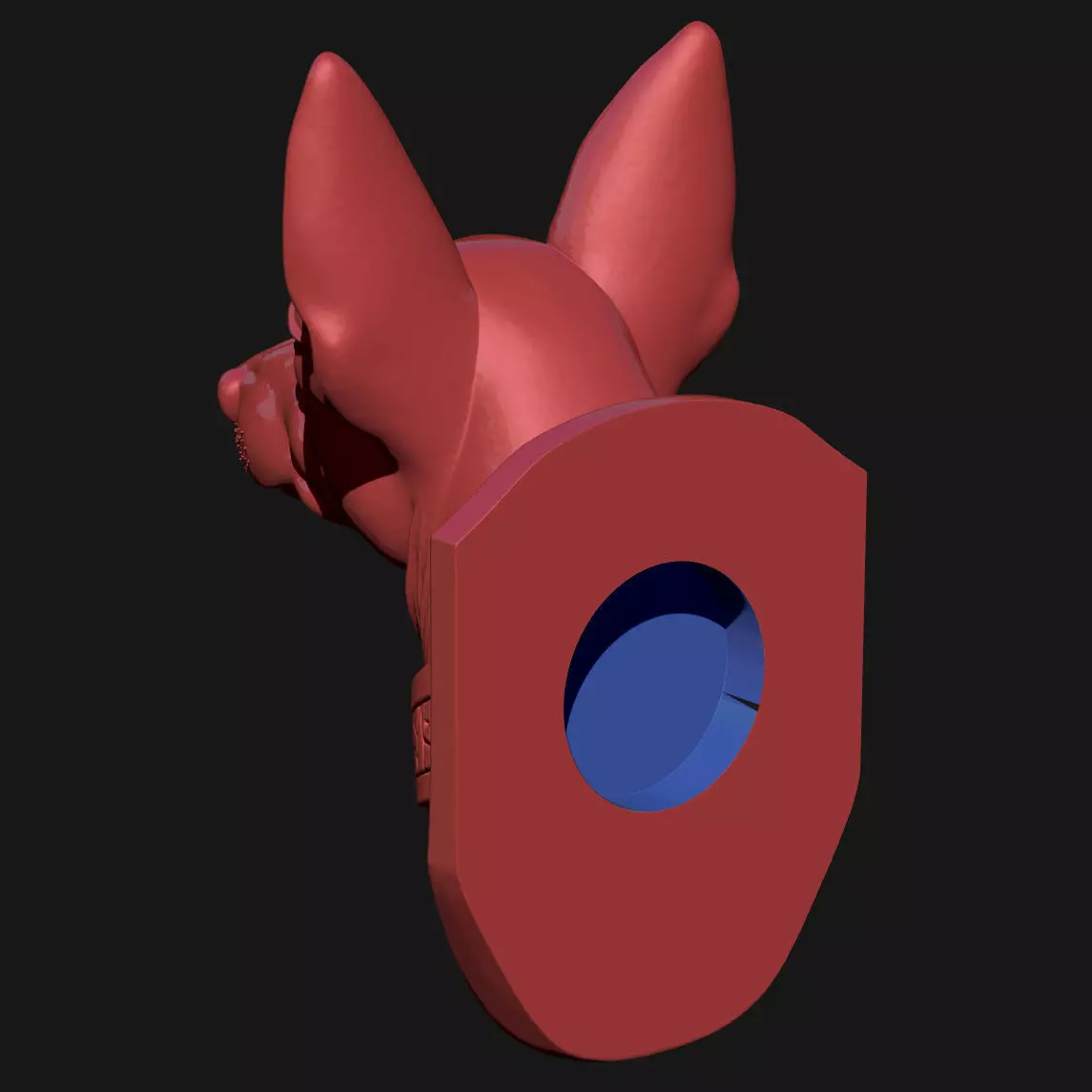 Dog sculpture 3D print model_5