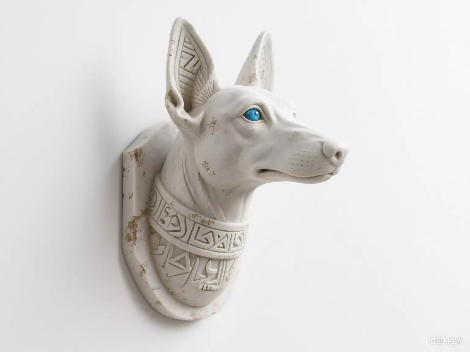 Dog sculpture 3D print model_0