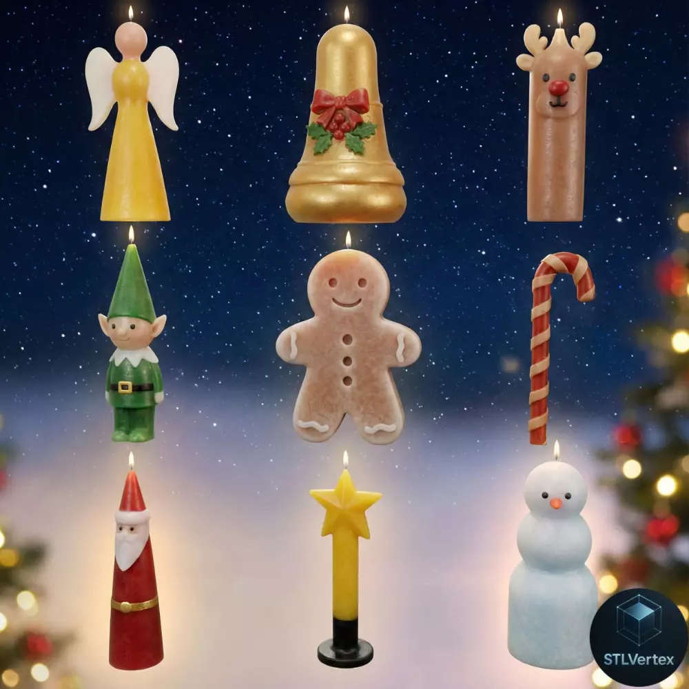 Christmas collection 3D Print Model STL 3D print model