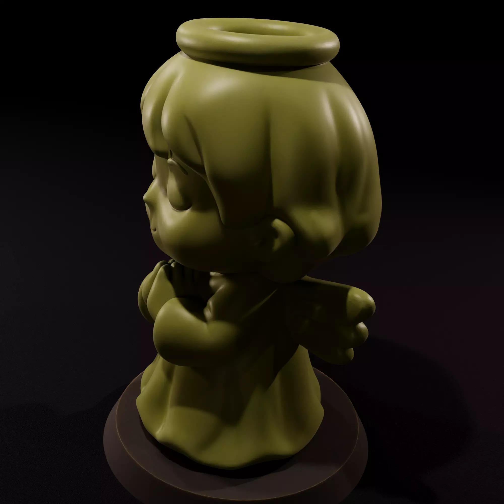 Guardian Angel Chibi Angel guardian Chibi 3D print model_1