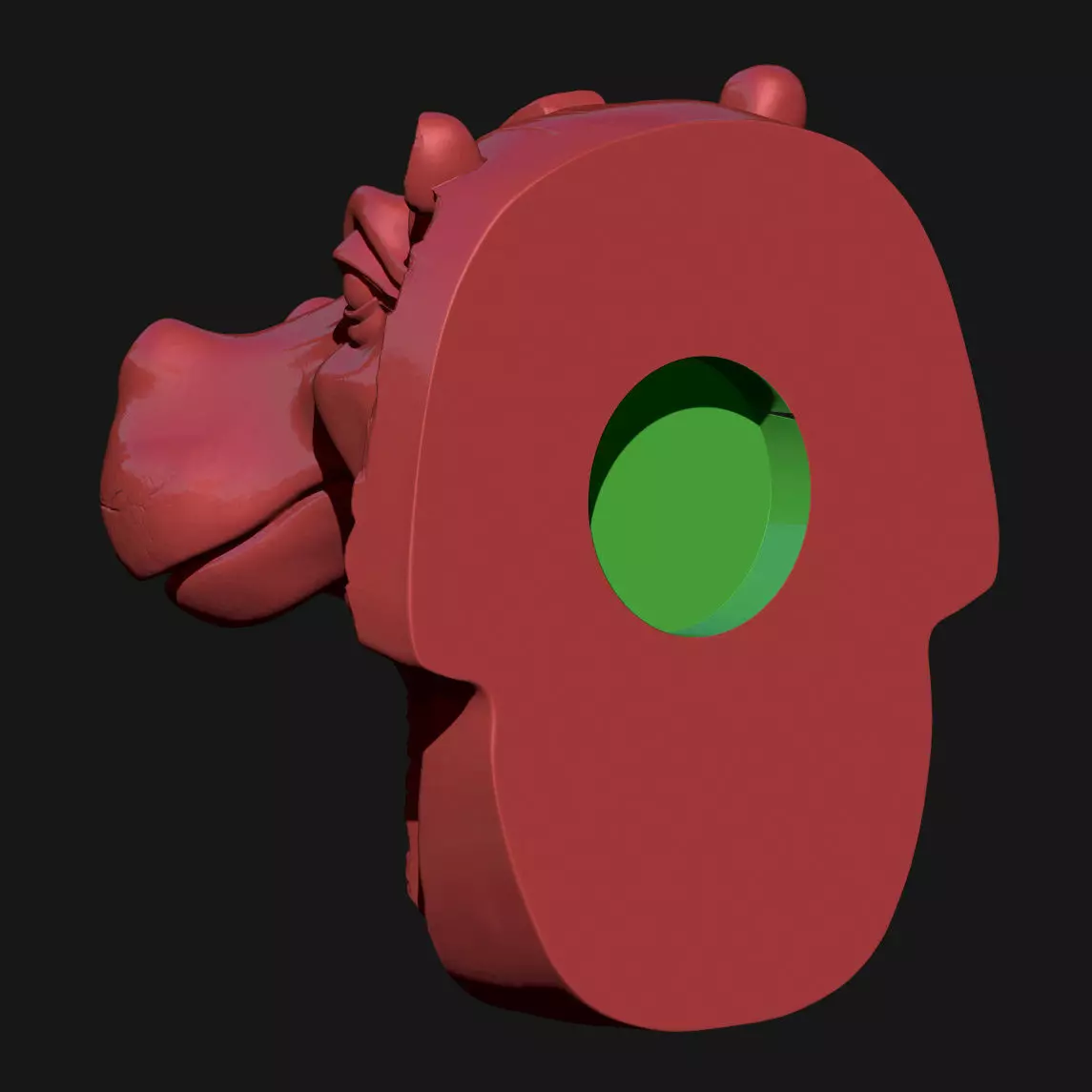 Hippopotamus 3D print model_4