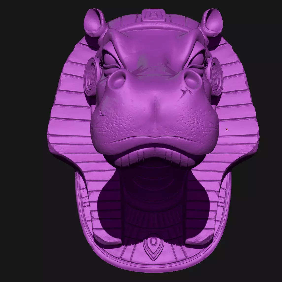 Hippopotamus 3D print model_3