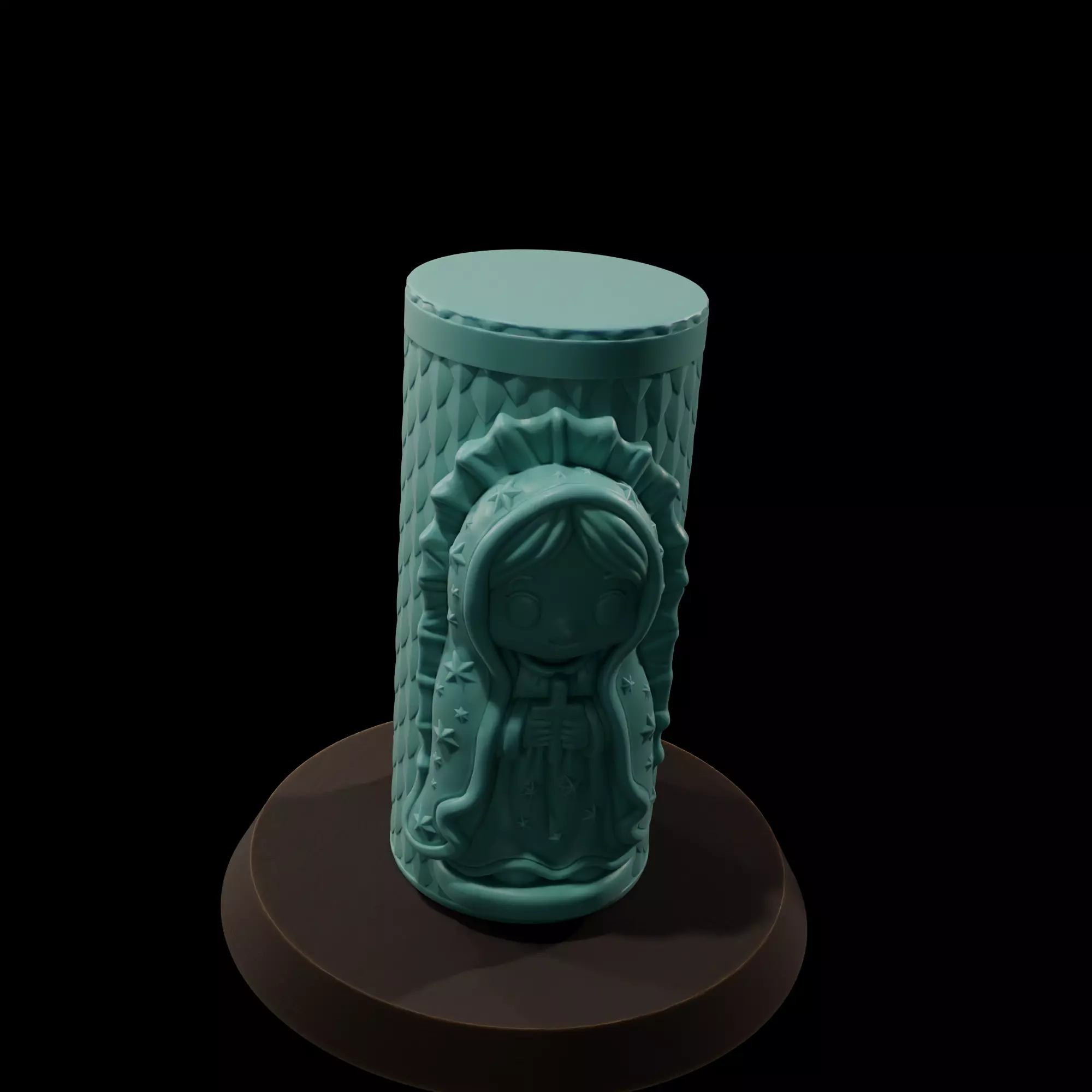 Virgin of Guadalupe Chibi Virgen de Guadalupe Chibi 3D print model_0