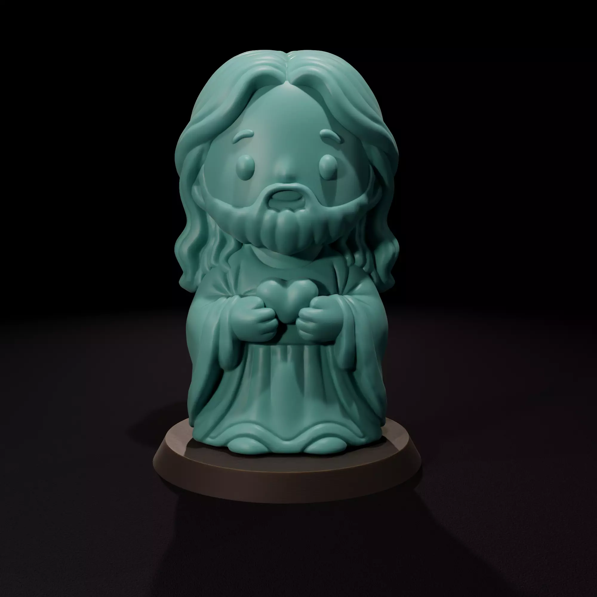 Sacred Heart candle - Vela del Sagrado Corazon 3D print model_0