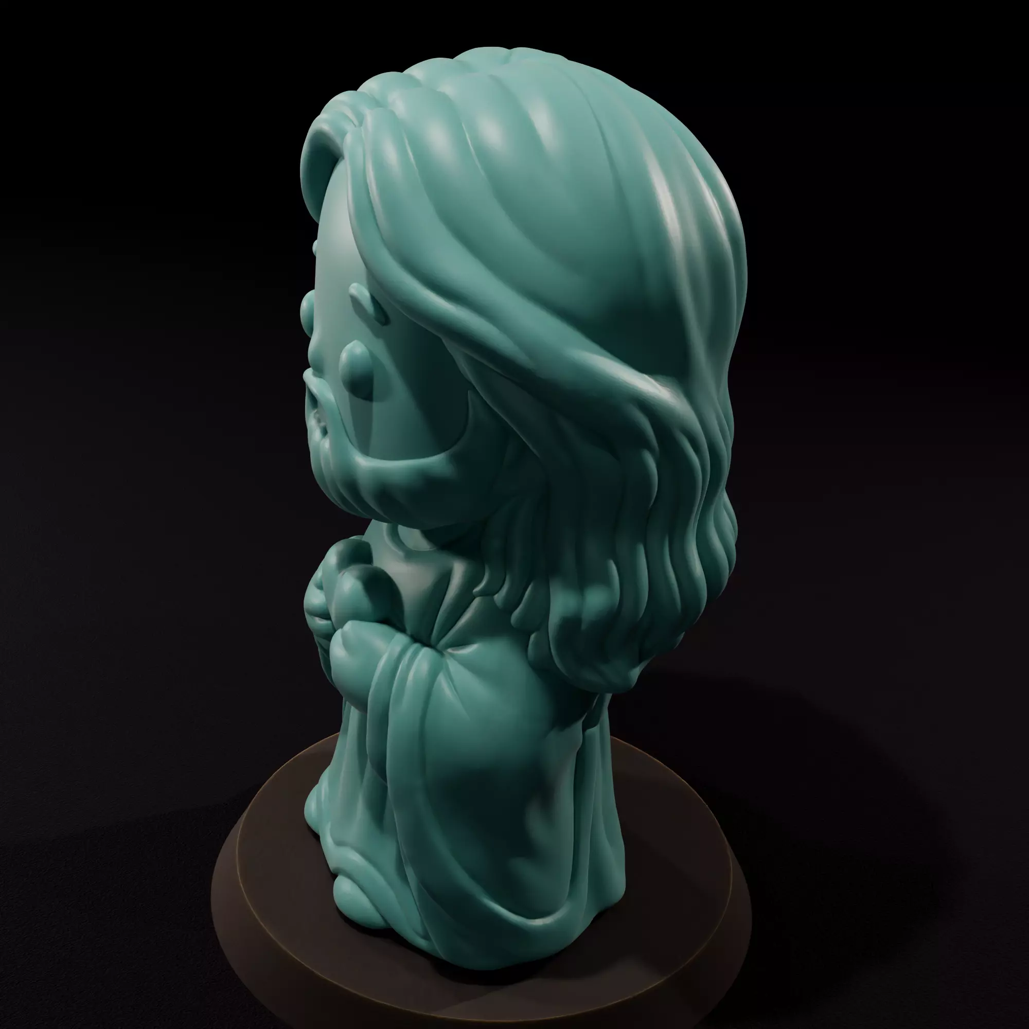 Sacred Heart candle - Vela del Sagrado Corazon 3D print model_1