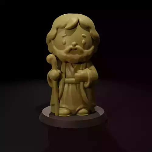 Candle of Saint Joseph Chibi - Vela de San Jose Chibi