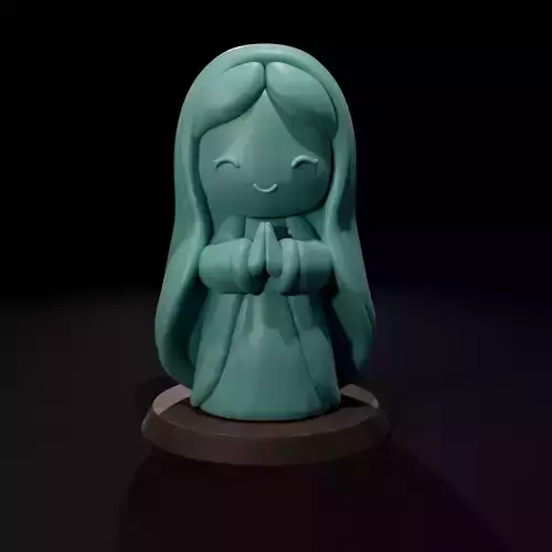 Chibi Virgin Mary Candle - Vela de la Virgen Maria Chibi 