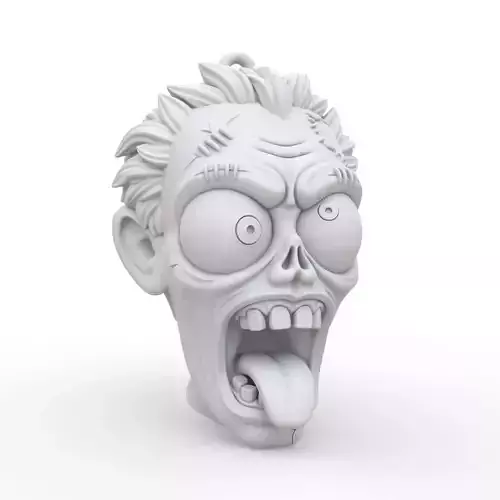 Zombie Keychain 3D Print Model