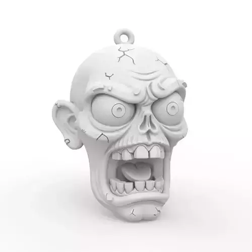 Zombie Keychain 3D Print Model