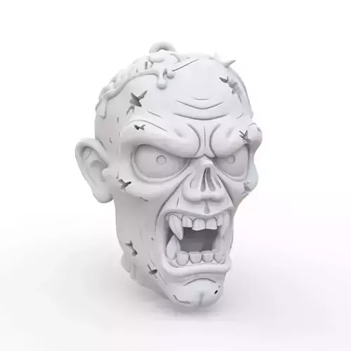 Zombie Keychain 3D Print Model