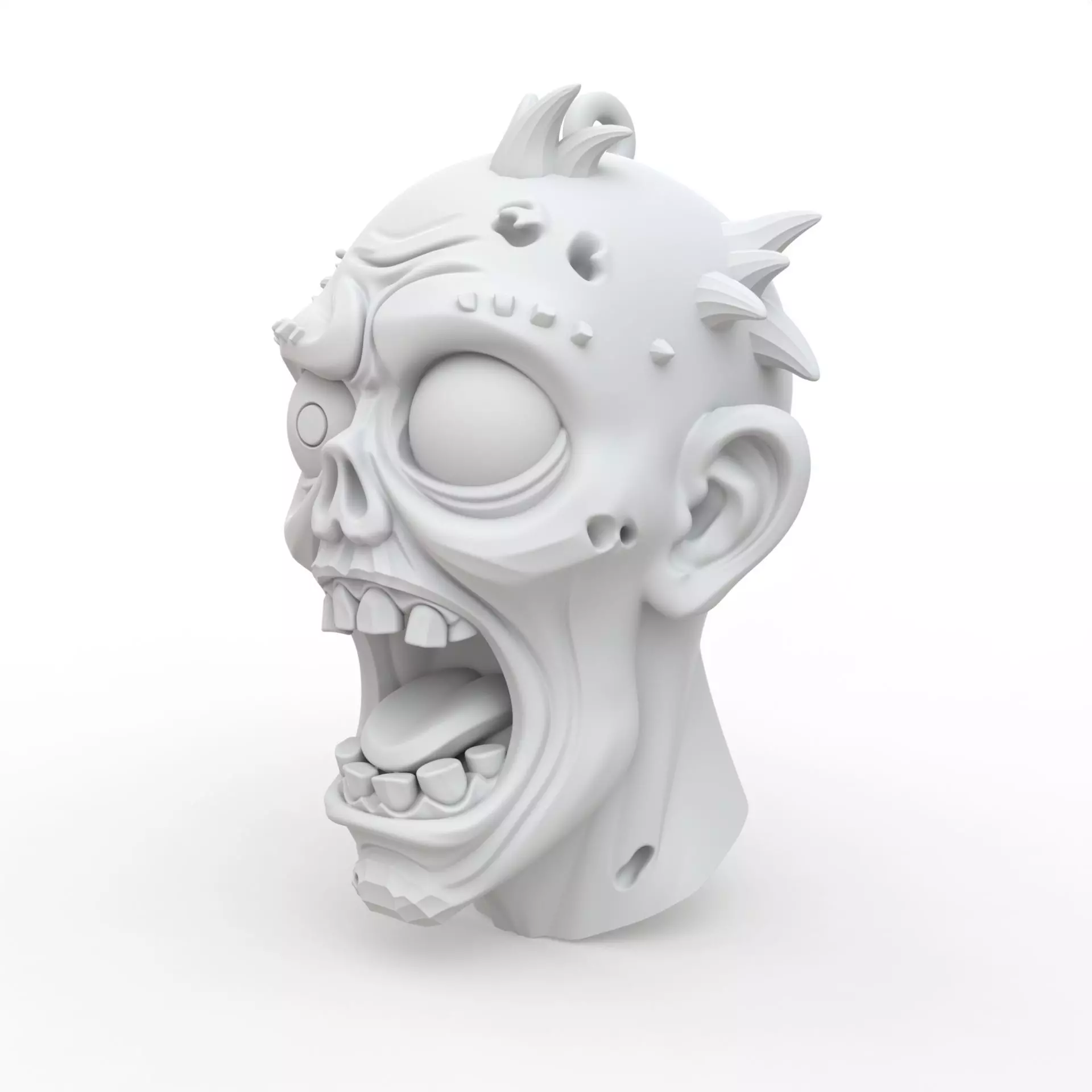 Zombie Keychain 3D Print Model 3D print model_1