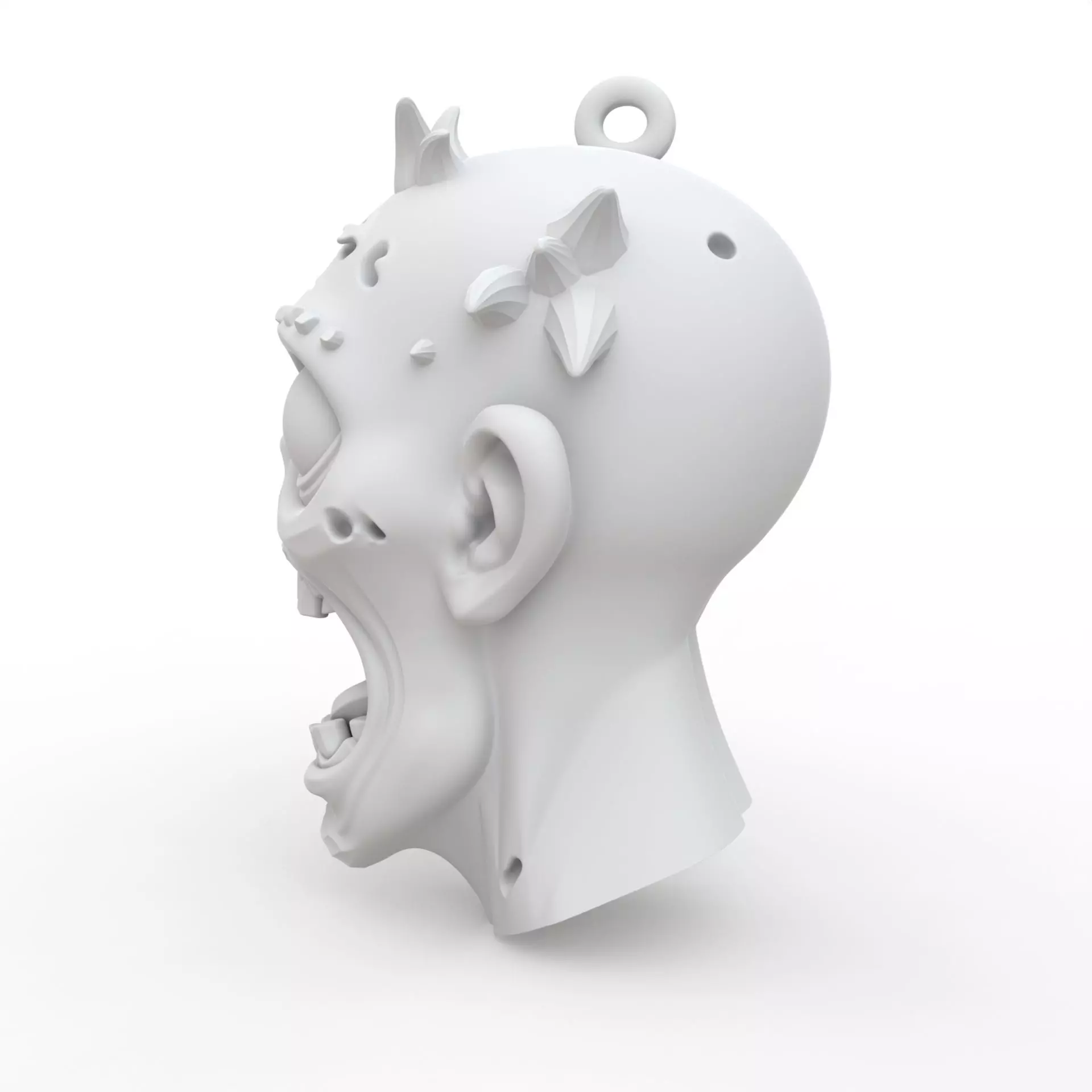 Zombie Keychain 3D Print Model 3D print model_2