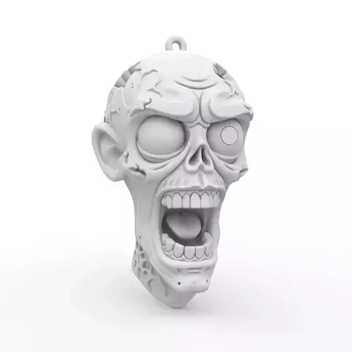 Zombie Keychain 3D Print Model