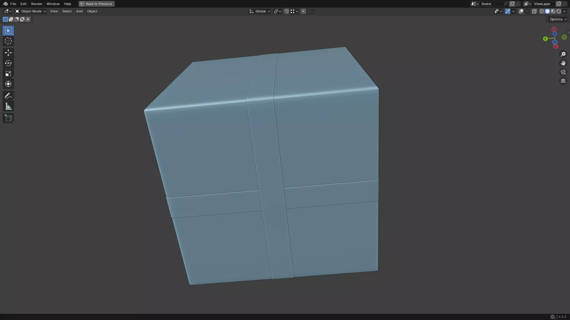 Christmas Present PBR White 01 3D model_28