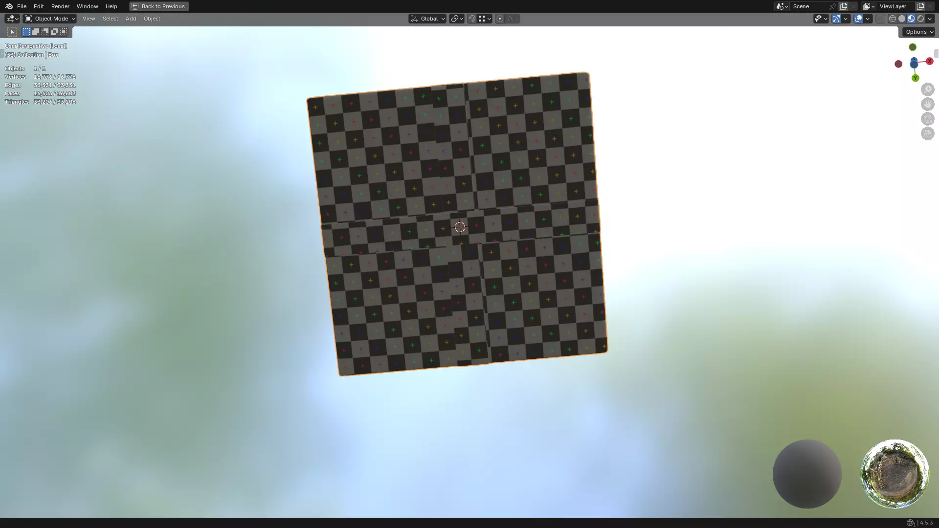 Christmas Present PBR White 01 3D model_41