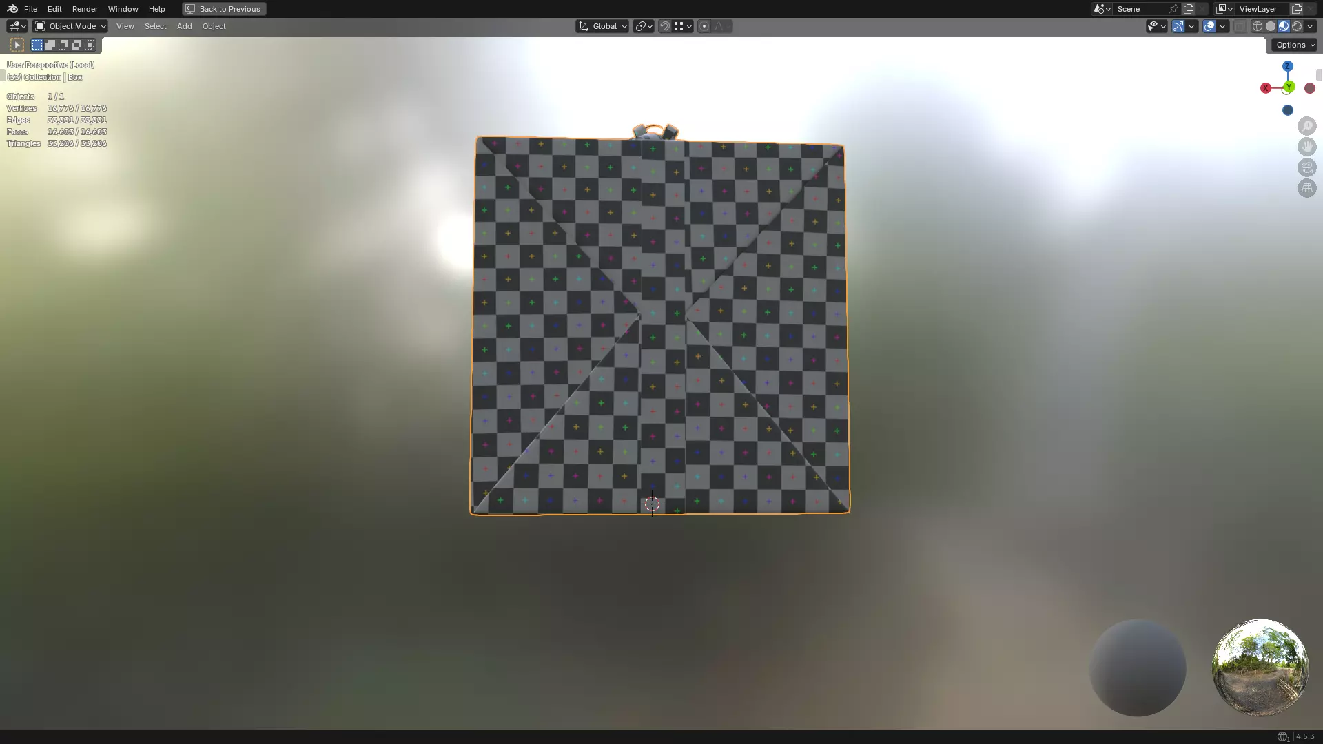 Christmas Present PBR White 01 3D model_42