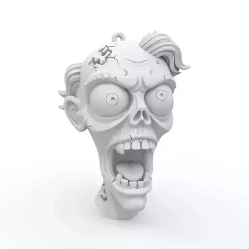 Zombie Keychain 3D Print Model