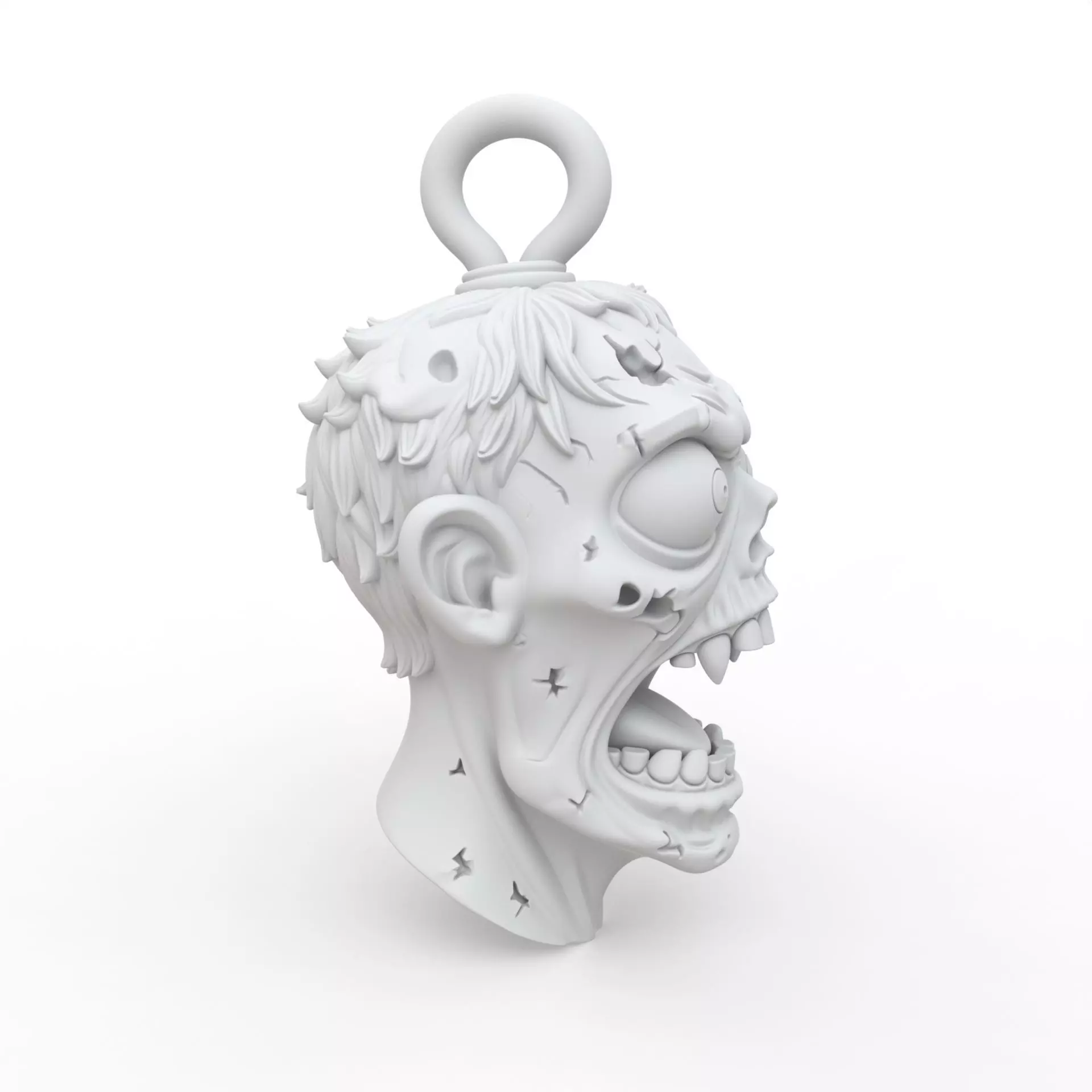 Zombie Keychain 3D Print Model 3D print model_5