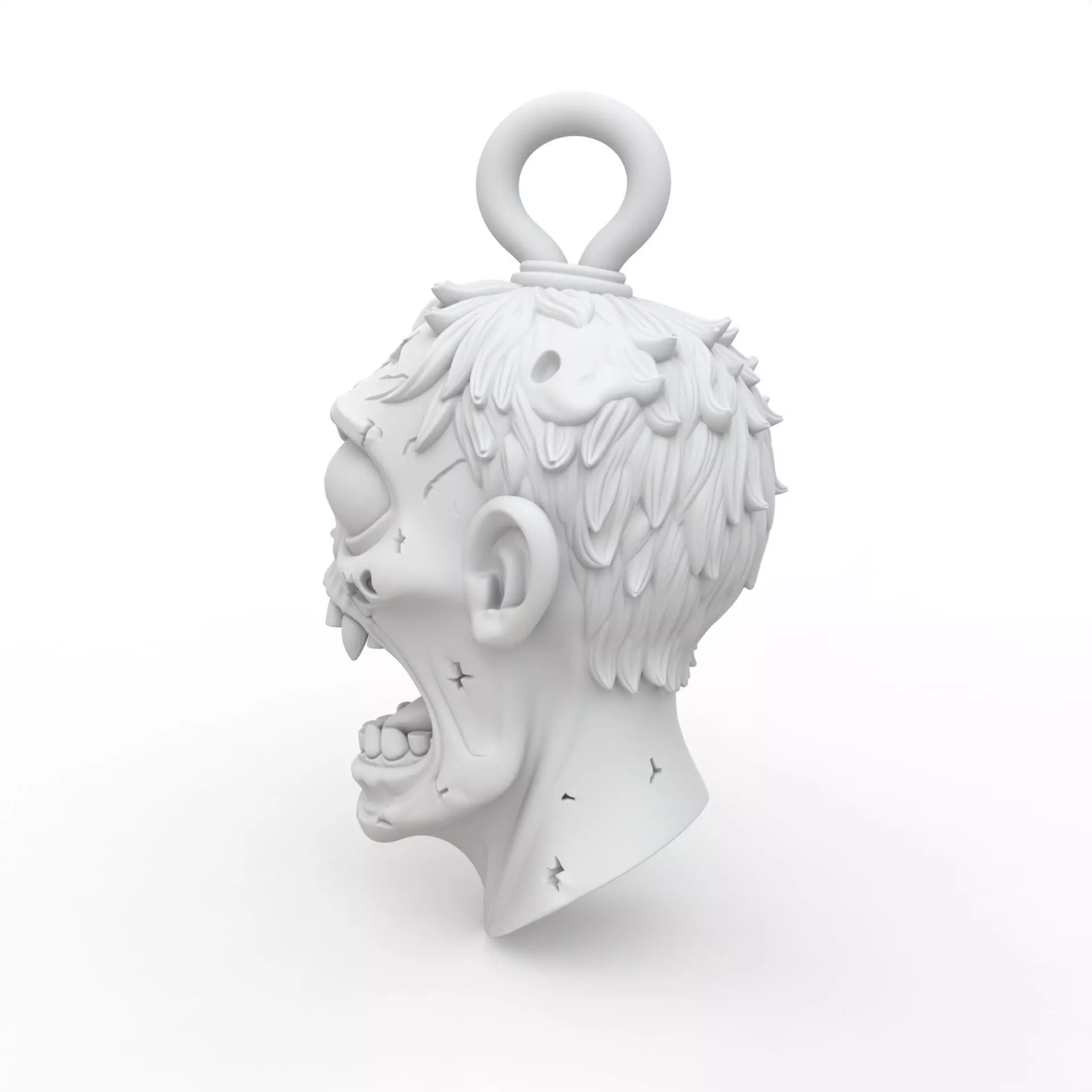 Zombie Keychain 3D Print Model 3D print model_2