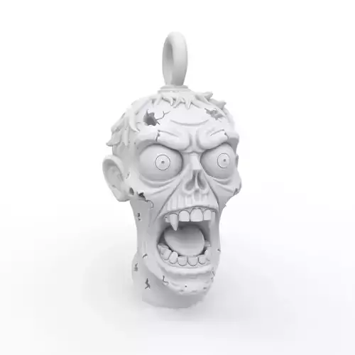 Zombie Keychain 3D Print Model