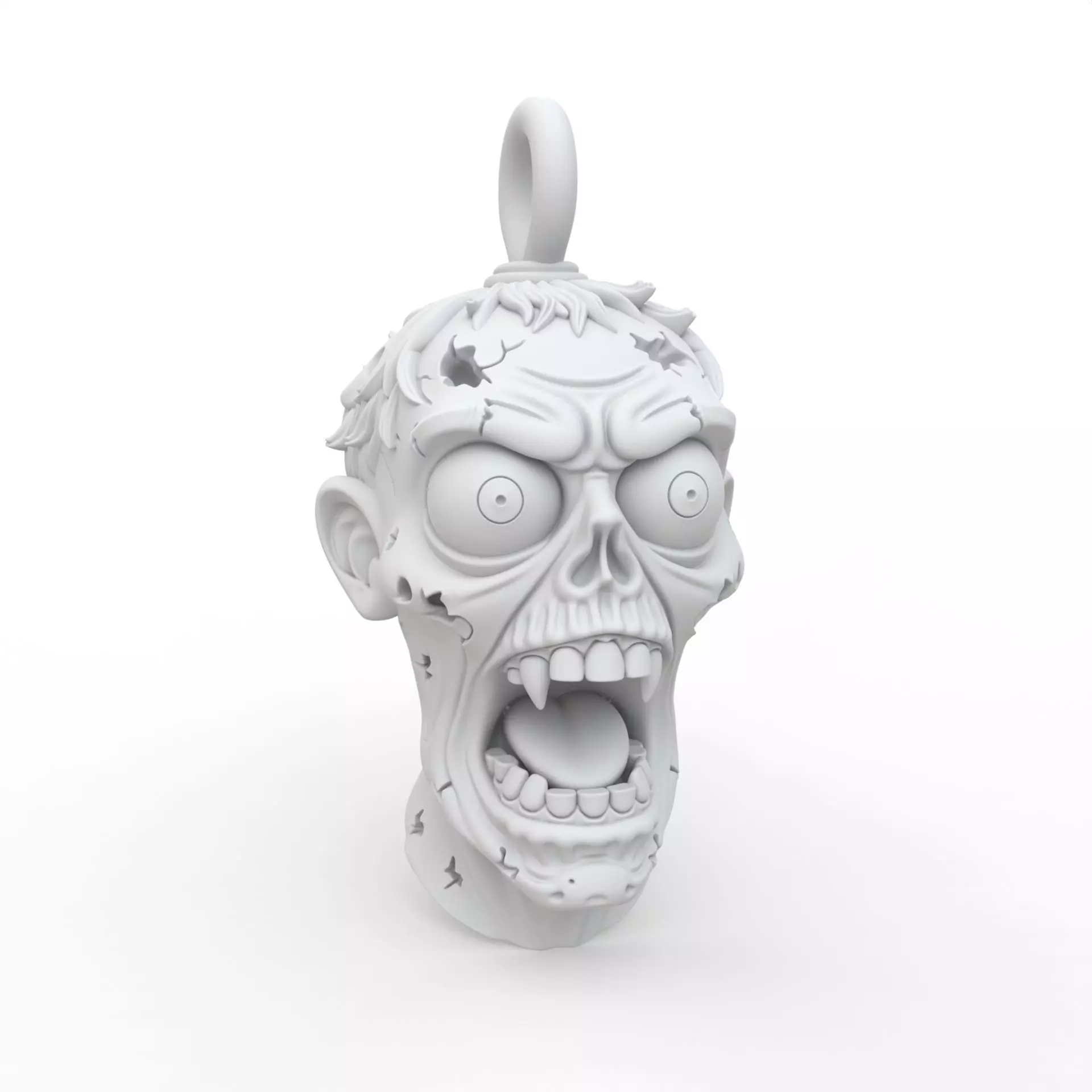Zombie Keychain 3D Print Model 3D print model_0