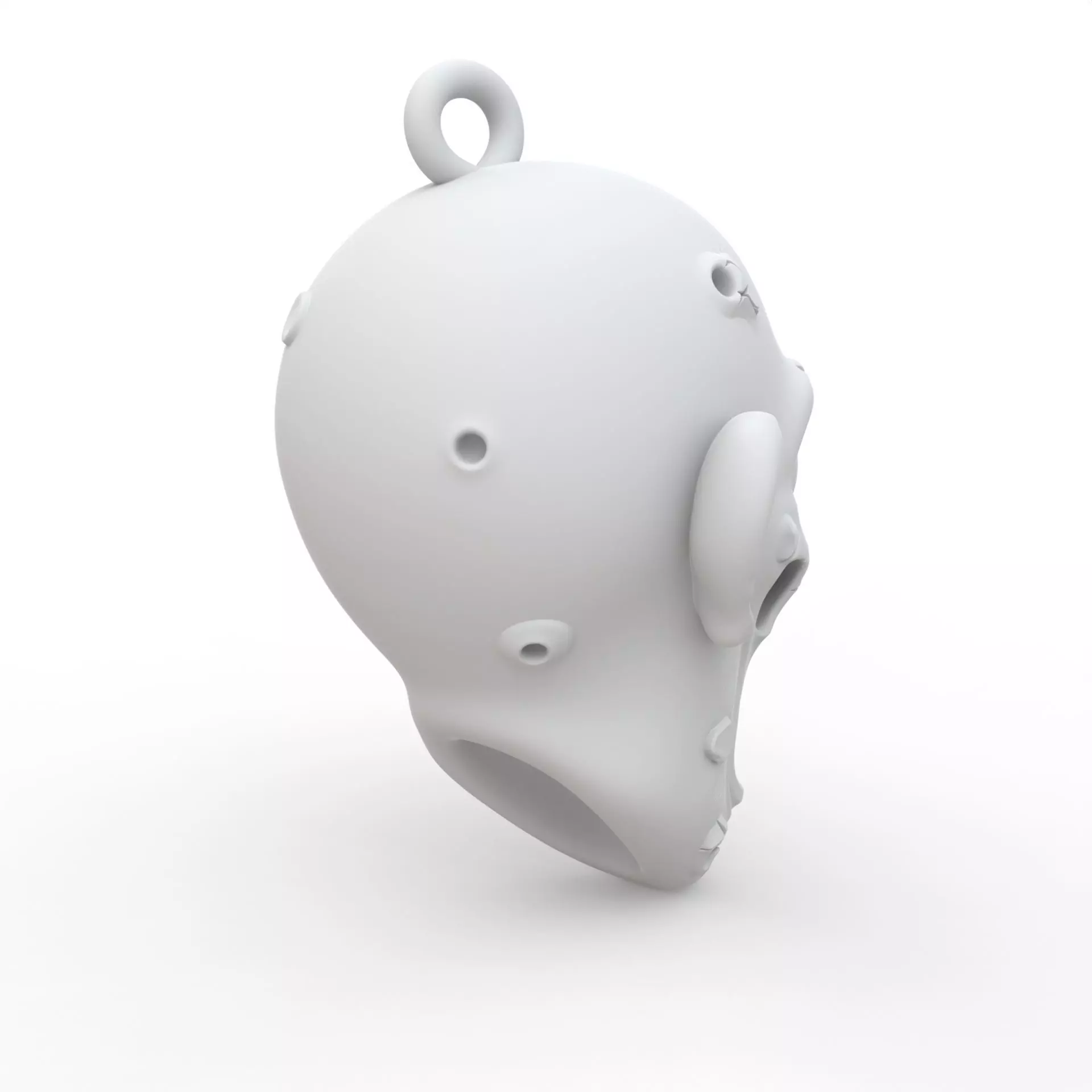 Zombie Keychain 3D Print Model 3D print model_4
