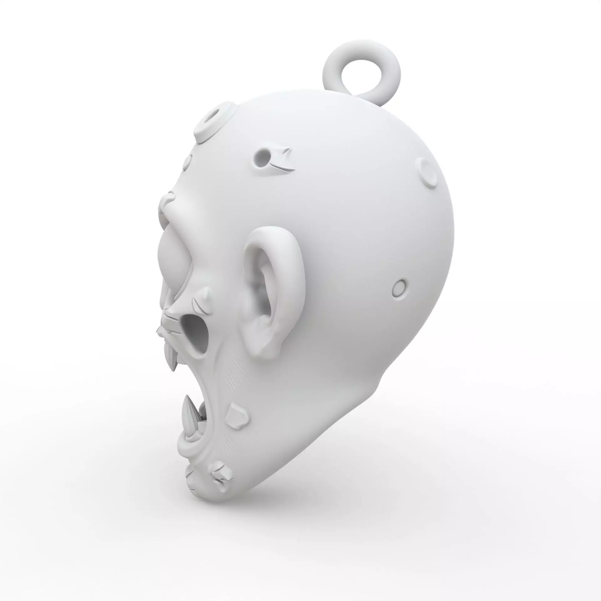 Zombie Keychain 3D Print Model 3D print model_2