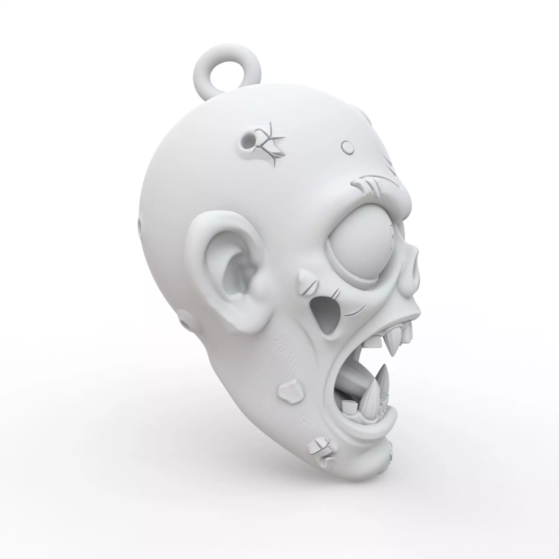 Zombie Keychain 3D Print Model 3D print model_5