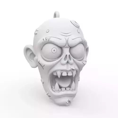 Zombie Keychain 3D Print Model