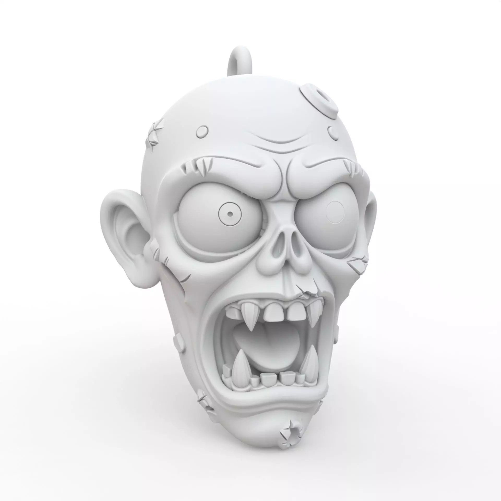Zombie Keychain 3D Print Model 3D print model_0