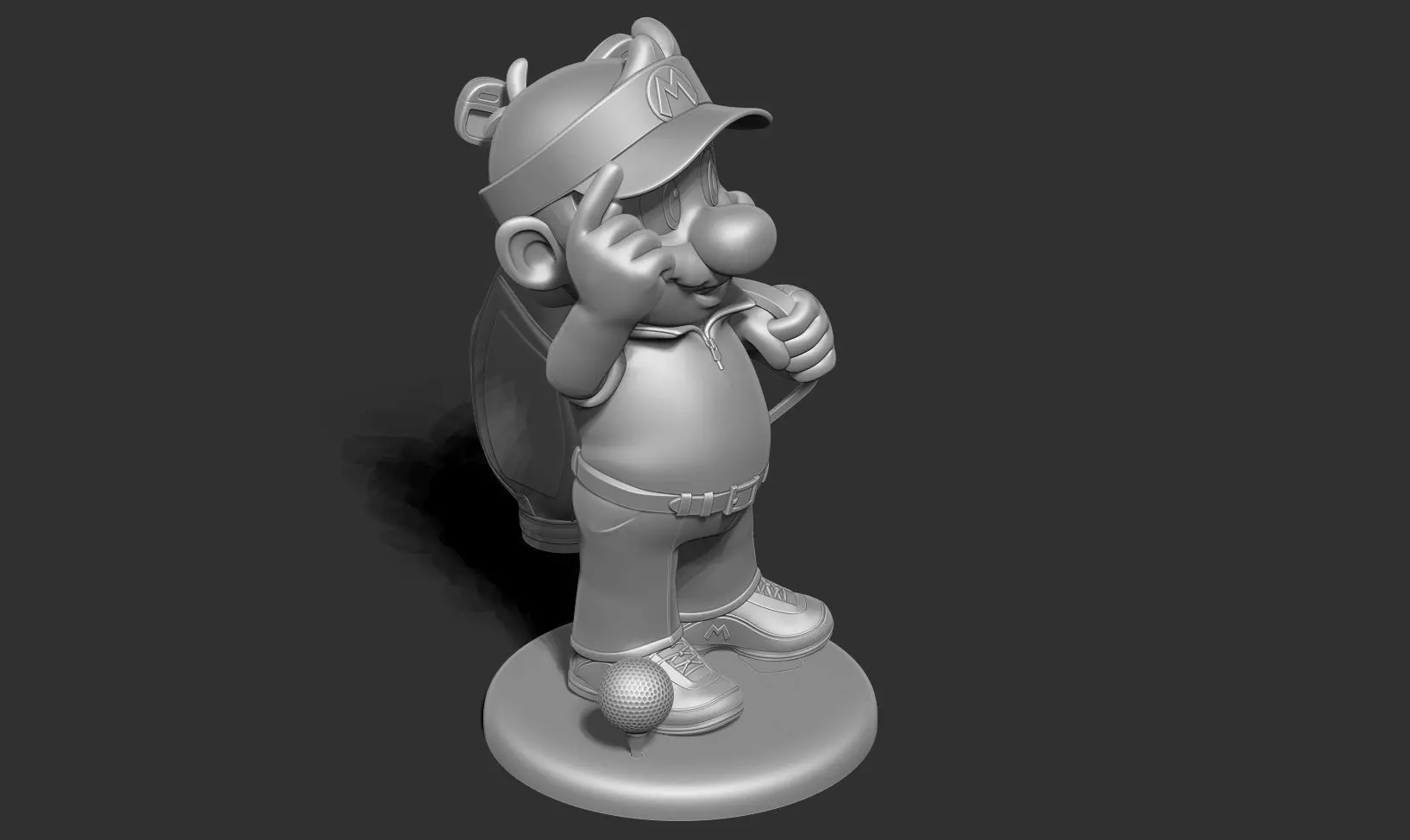 Mario Golf Fanart 3D print model_17