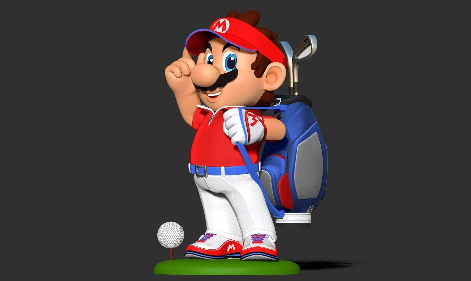 Mario Golf Fanart 3D print model_11