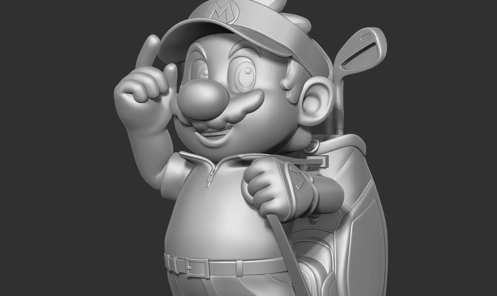 Mario Golf Fanart 3D print model_7