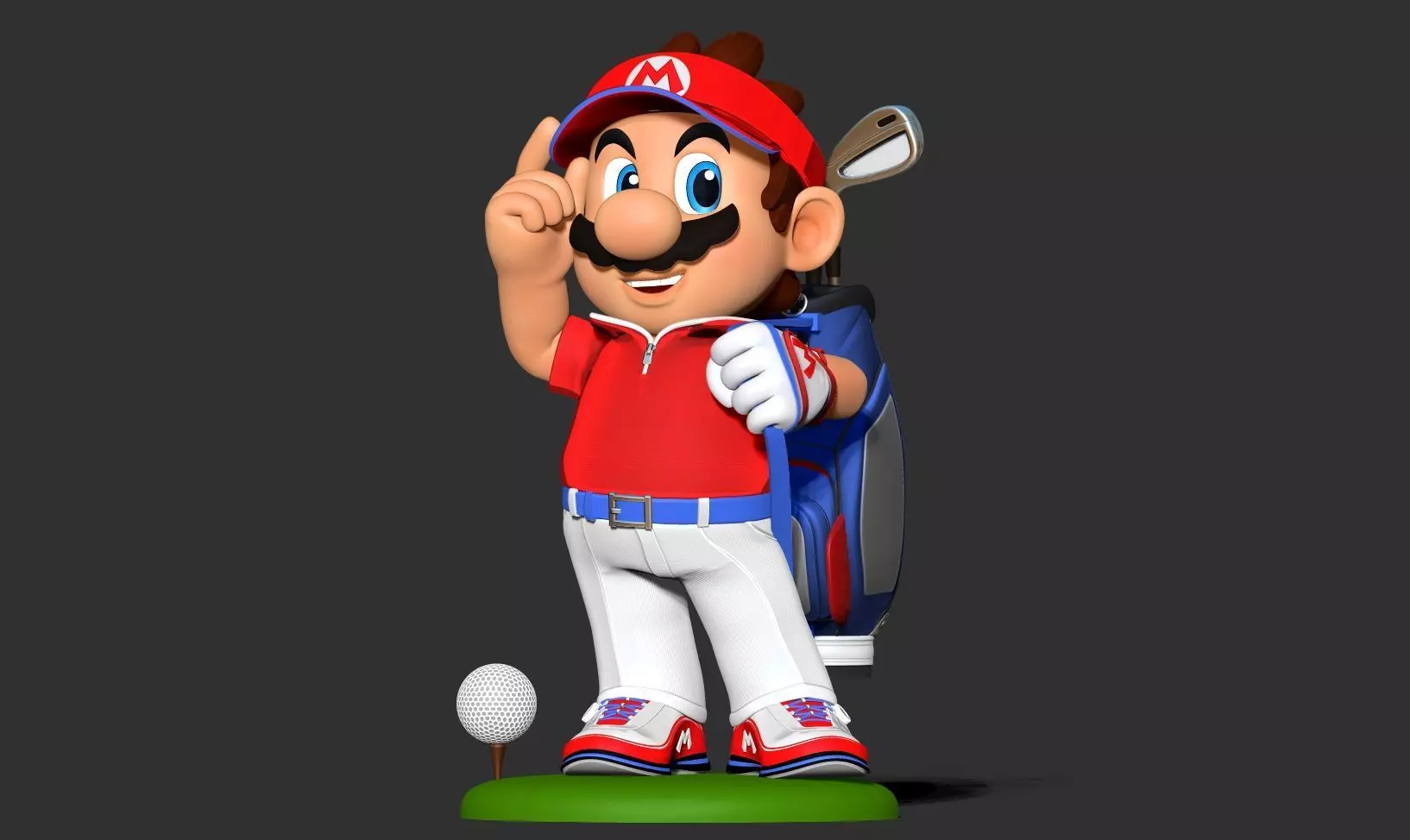 Mario Golf Fanart 3D print model_9