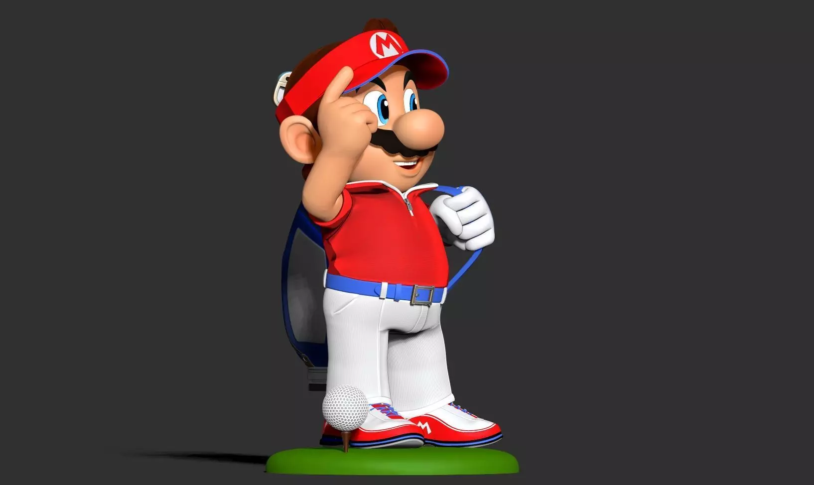 Mario Golf Fanart 3D print model_13