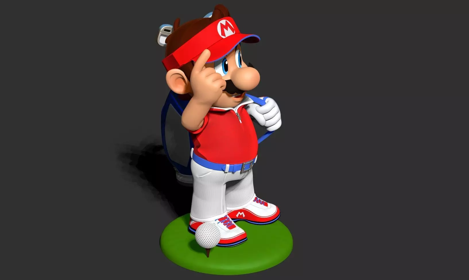 Mario Golf Fanart 3D print model_16