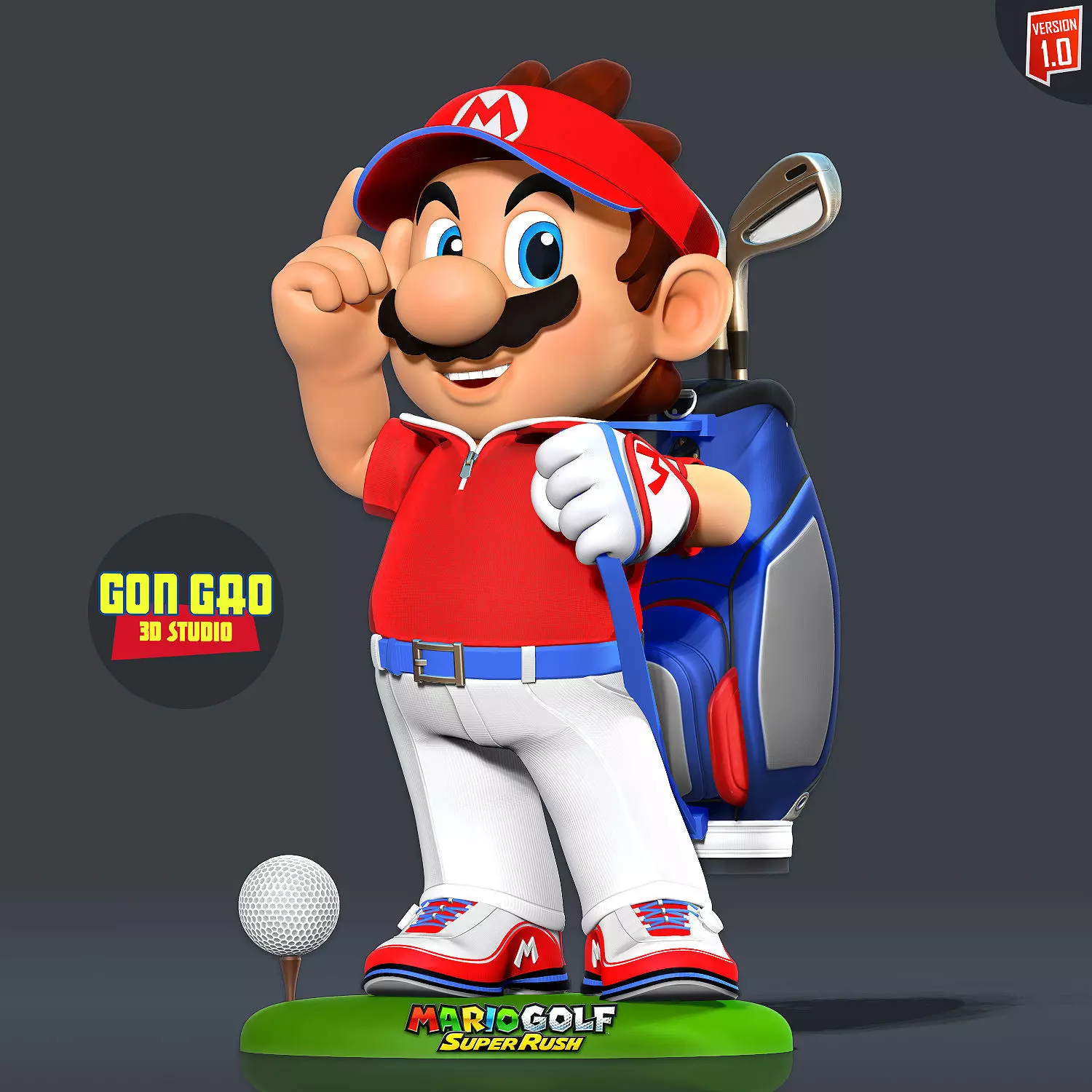 Mario Golf Fanart 3D print model_0