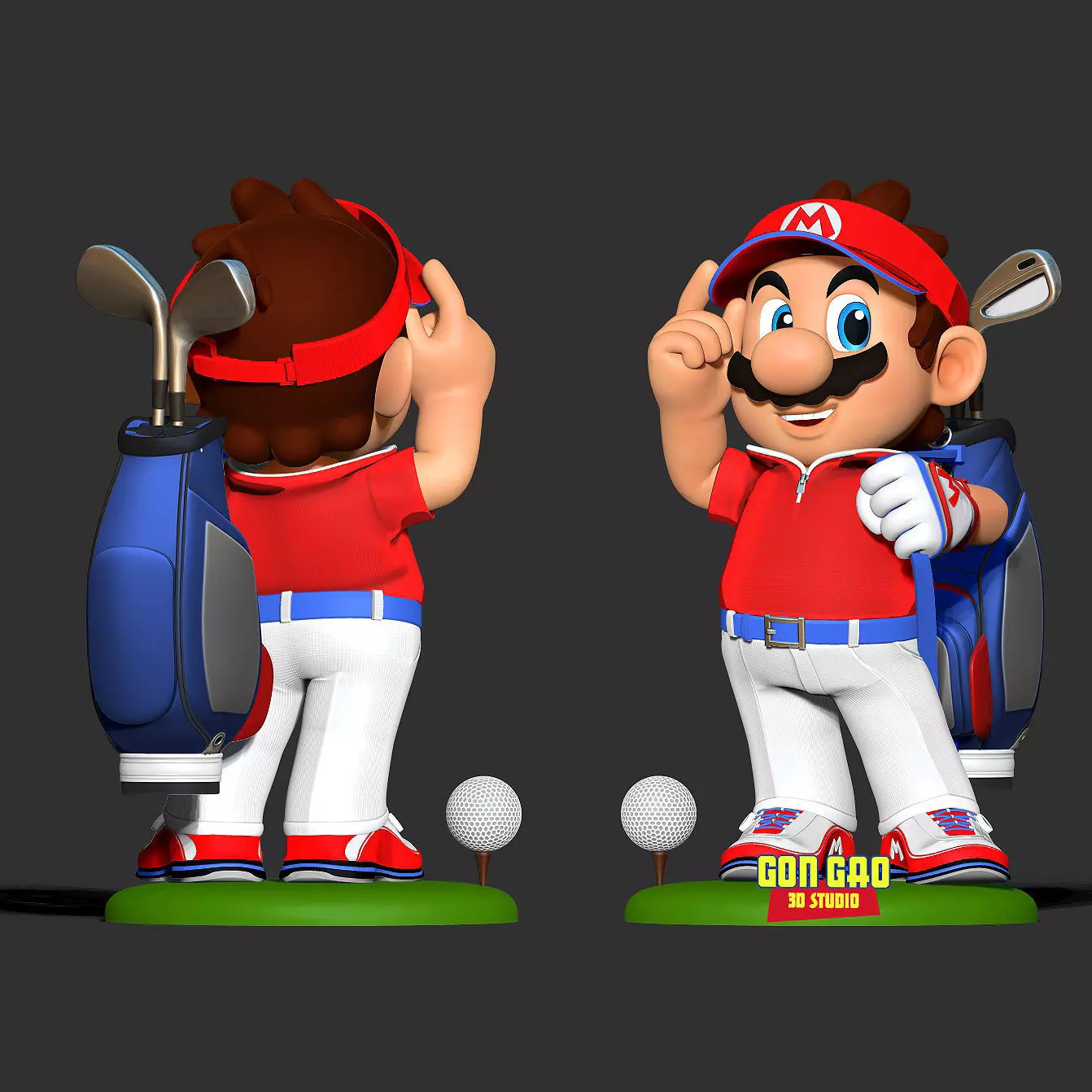 Mario Golf Fanart 3D print model_3