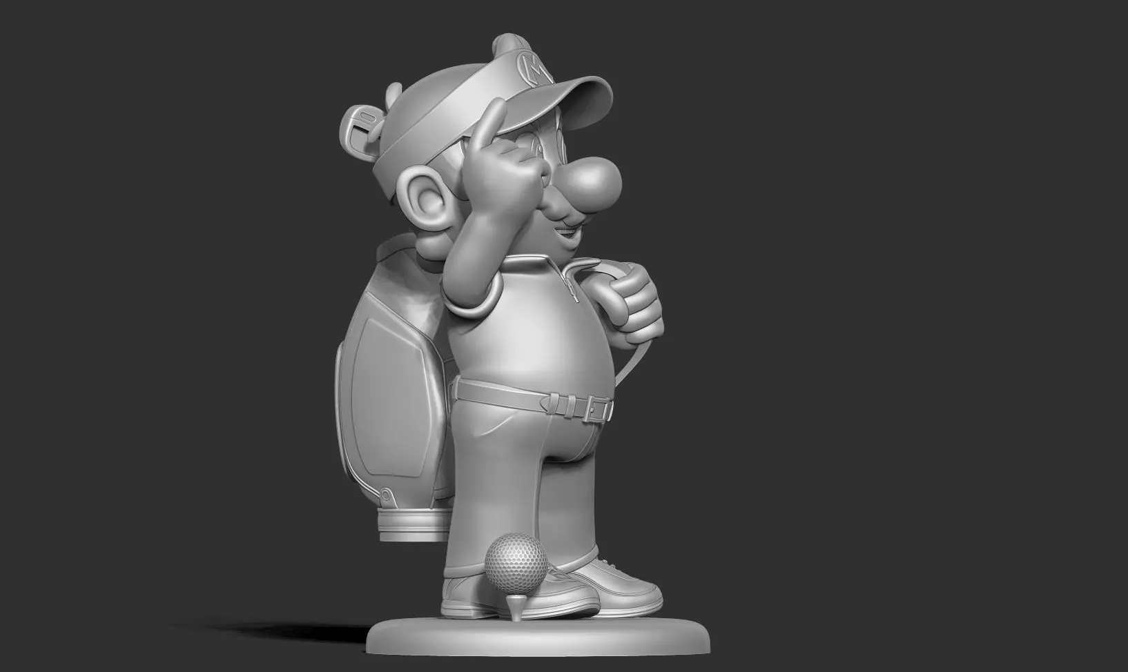 Mario Golf Fanart 3D print model_15