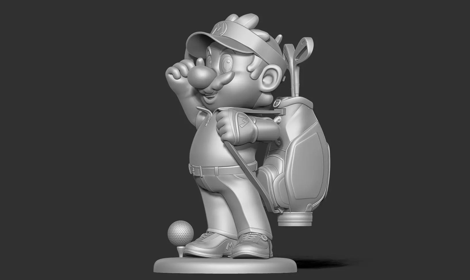 Mario Golf Fanart 3D print model_12