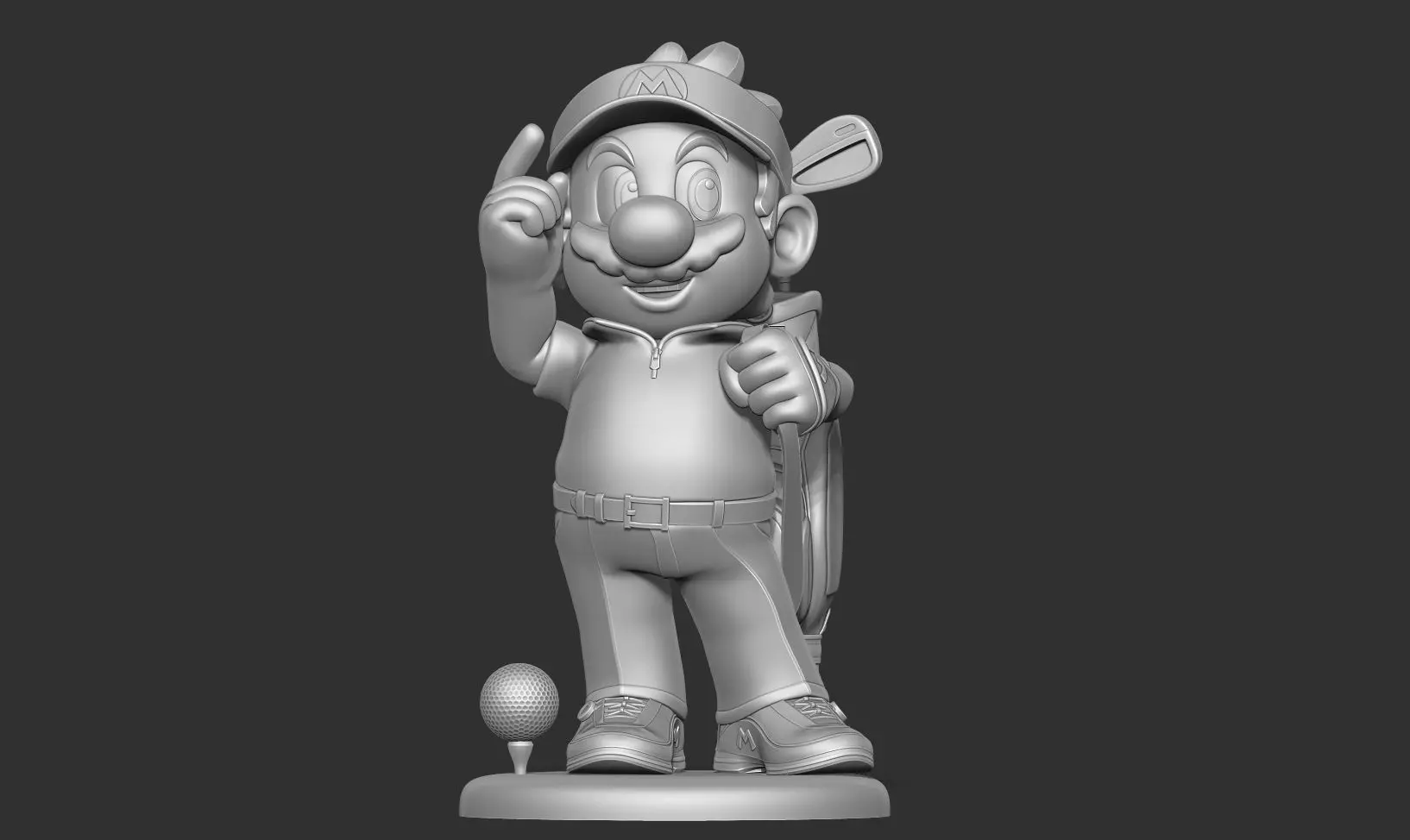 Mario Golf Fanart 3D print model_10