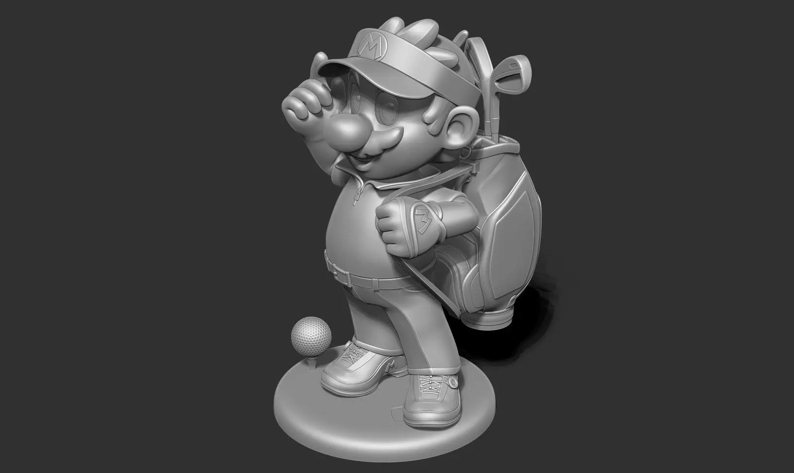 Mario Golf Fanart 3D print model_19