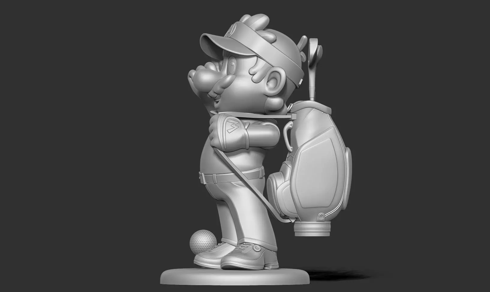 Mario Golf Fanart 3D print model_14