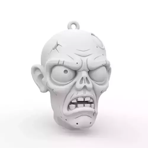 Zombie Keychain 3D Print Model